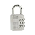 thumbnail image 1 of Combination Padlock Heavy Duty Alloy Hardened Shackle Rustproof Weather Resistant Resettable Code Lock Portable Security Lock for Gym Lockers Cabinets Gates Sheds Indoor Outdoor Storage Use, 1 of 5