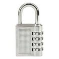 thumbnail image 1 of Combination Padlock Heavy Duty Alloy Hardened Shackle Rustproof Weather Resistant Resettable Code Lock Portable Security Lock for Gym Lockers Cabinets Gates Sheds Indoor Outdoor Storage Use, 1 of 6