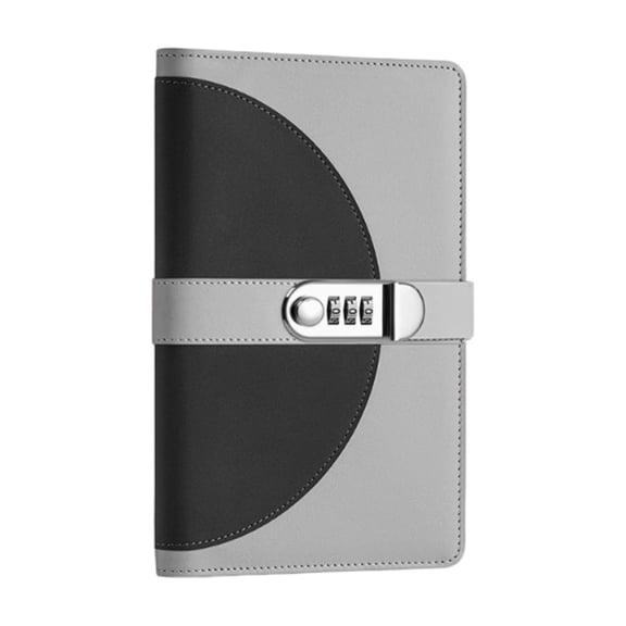 Combination Receipt Folder 40 Pockets PU Material Lockable Compact Portable for Check Cards Certificates Financial Records Home Office Travel