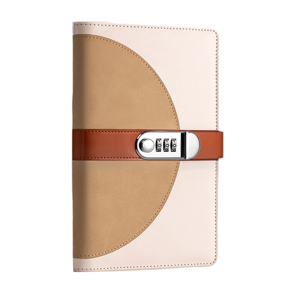 Combination Receipt Folder 40 Pockets PU Material Lockable Compact Portable for Check Cards Certificates Financial Records Home Office Travel
