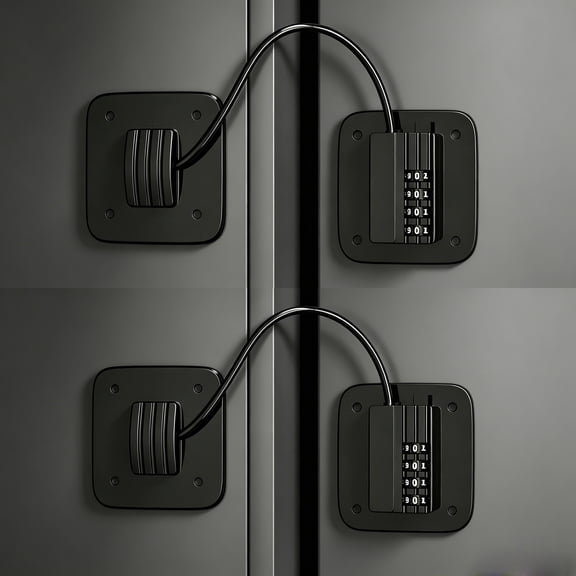 Combination Refrigerator Lock,Heavy-Duty Strong Adhesive Security Lock for Fridges,1pc or 2pcs