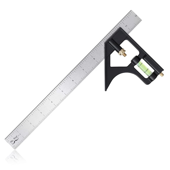 - Combination Square, 12" Combo Square, Carpentry Tools, Carpenter Square, Woodworking Tools,Framing Square, T Square, T Ruler, Combination Square Set, Square Tool, Metal Square