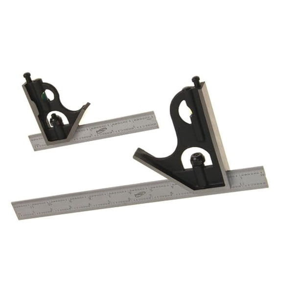 Combination Square Set 6" & 12" 4R Steel Blade High Precision XLMD