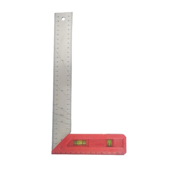 Combination Square,StainlessSteel 45-90 Degree MarkingAngles Ruler Builtin Spirits StainlessSteel Framings Square