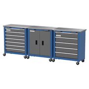 Combination Tool Chest with Lock,5-Drawer/7-Drawer/2 Door Tool Cabinet can be Interconnected,Rolling Tool Chest with Wheels and Padded Feet,with Stainless Steel Protective Film Countertop