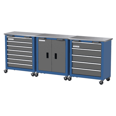 Combination Tool Chest with Lock,5-Drawer/7-Drawer/2 Door Tool Cabinet can be Interconnected,Rolling Tool Chest with Wheels and Padded Feet,with Stainless Steel Protective Film Countertop