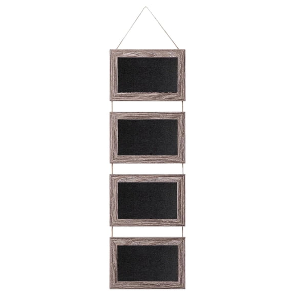 Combination Wall Photo Frame 7 Inch, 4 Picture Frame in One Vertical Hanging, Rope Memo Photo Display for Bedroom Home Wall, Housewarming Gift