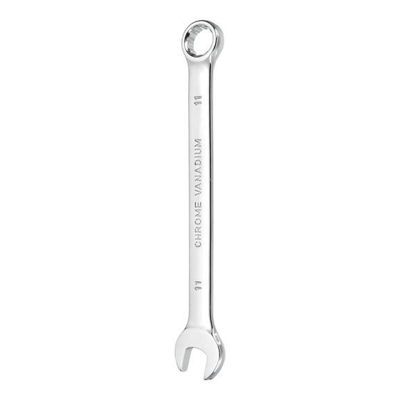 Combination Wrench 11mm Metric 12-Point Box and Open End CR-V Steel Spanner