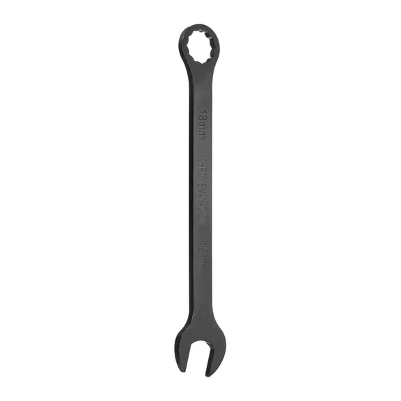 Combination Wrench 18mm Metric 12-Point Box and Open End CR-V Steel