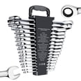 thumbnail image 2 of VEVOR 16-Piece Metric Combination Wrench Set 8-24mm With Organizer Rack 2 of 5