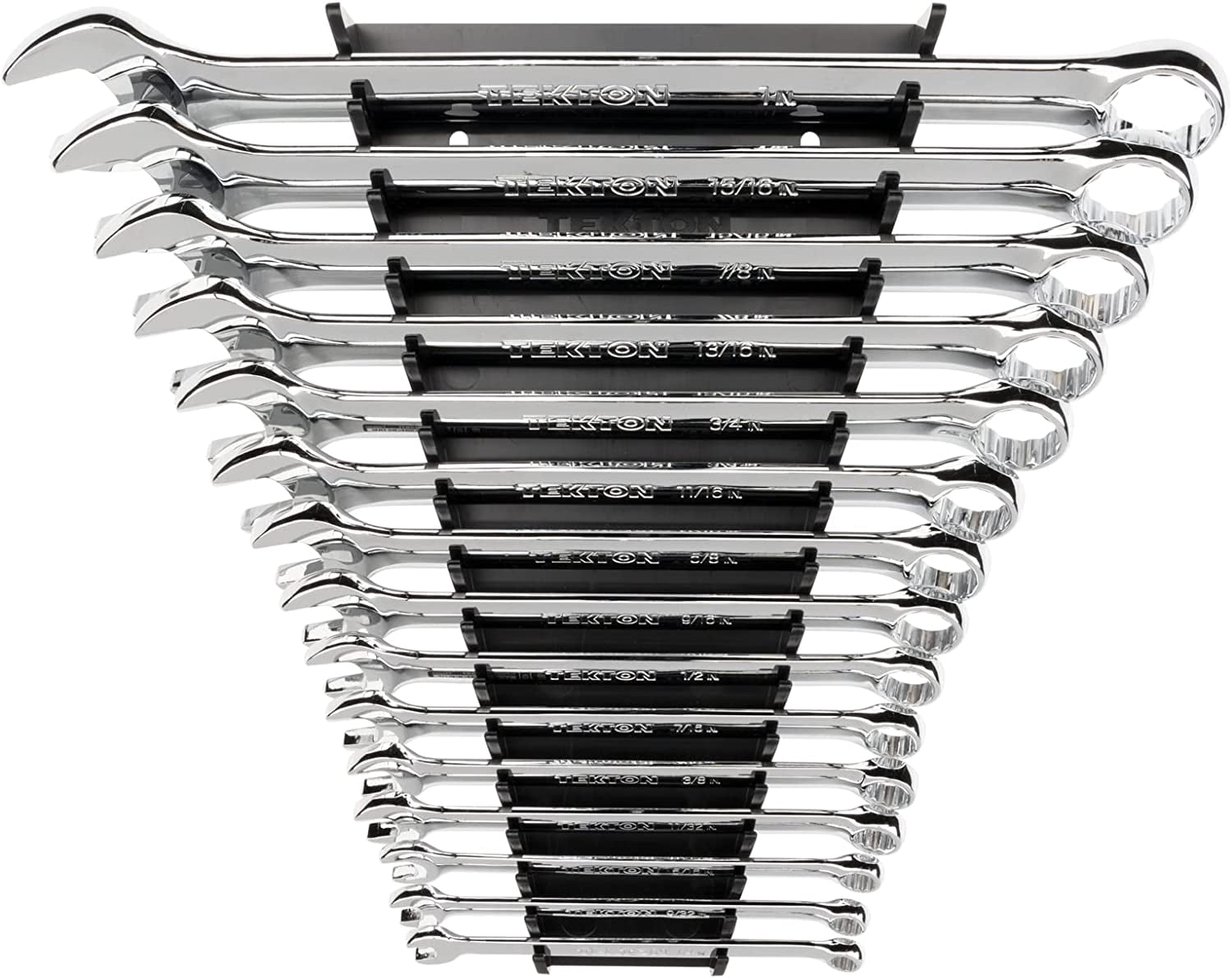 Wrench Socket Rac Combination Wrench Set with Rack, 15-Piece (1/4-1 in.) | WCB92106 ...