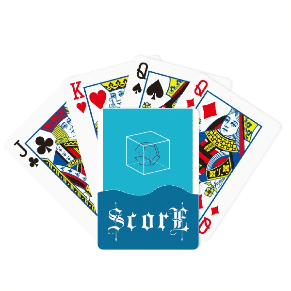 Combinatorial Cube Mathematical Geometric Space Score Poker Playing Card Index Game