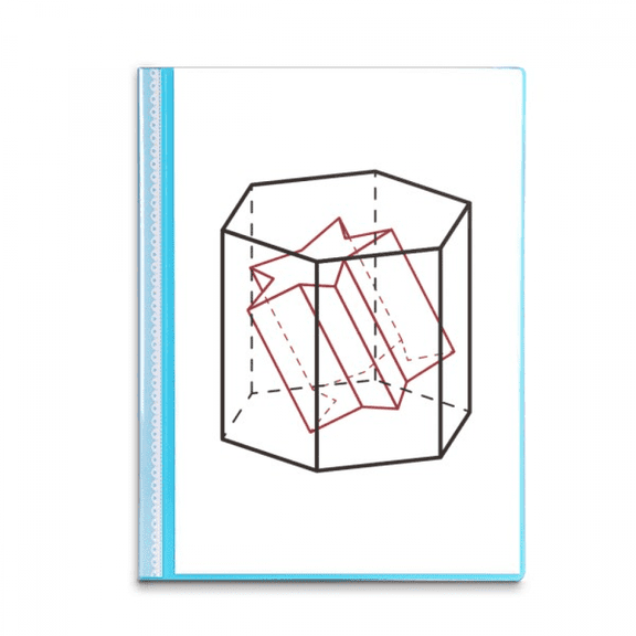 Combinatorial Inclination Mathematical Geometric Space Book Sheet Protectors Portfolio Binder Folder