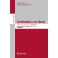 thumbnail image 1 of Combinatorics on Words: 12th International Conference, Words 2019, Loughborough, Uk, September 9-13, 2019, Proceedings, (Paperback), 1 of 1