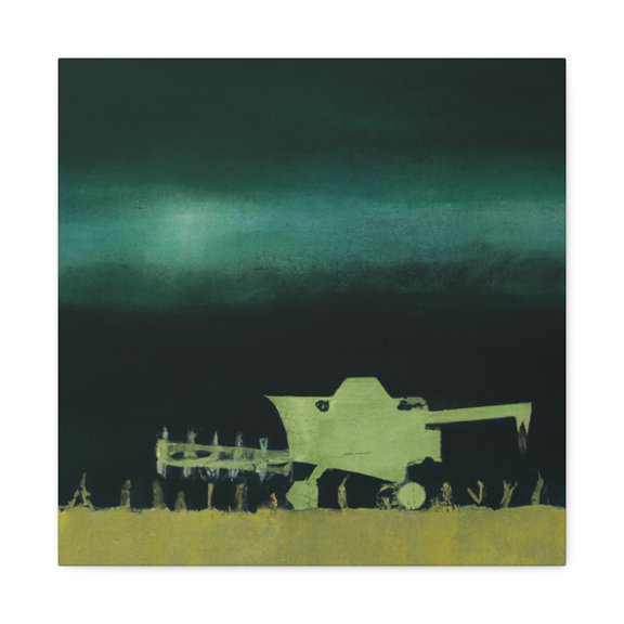 Combine Harvester Abstract - Canvas