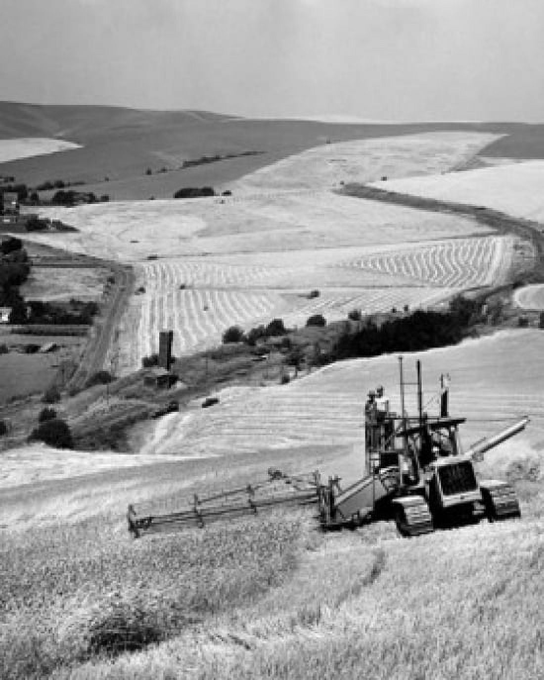 Combine in a field Canvas Art -  (24 x 36)