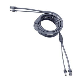 Combined Ethernet and DC5521 Power Cable 16Ft Shielded for Stable Data Transmission