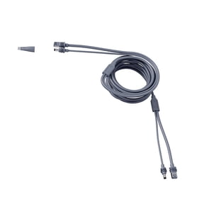 Combined Ethernet and DC5521 Power Cable 16Ft Shielded for Stable Data Transmission