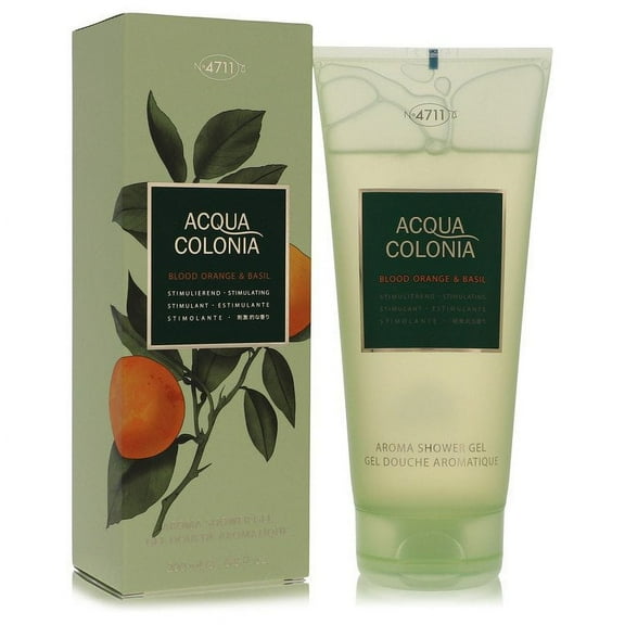 Combo 2pcs Pack 4711 Acqua Colonia Blood Orange & Basil by 4711 Shower Gel 6.8 oz for Women