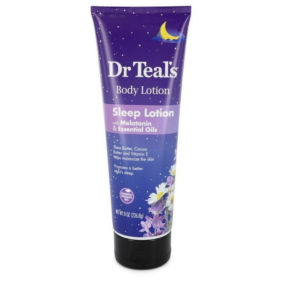 Combo 2pcs Pack Dr Teal's Sleep Lotion by Dr Teal's Sleep Lotion with Melatonin & Essential Oils Promotes a better night's sleep (Shea butter, Cocoa Butter and Vitamin E 8 oz for Women