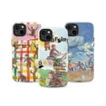 thumbnail image 1 of Combo of 3 Curious Monkey Storybook Phone Case, Whimsical iPhone Cover, Artistic Playful Protective Case Set for iPhone 16 15 14 13 12 11 Plus Pro Max Mini, 1 of 6