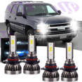 thumbnail image 1 of Combo 6000K LED Headligh Bulb Hi/Lo Beam For Chevy Silverado 1999-02 Tahoe 01-06, 1 of 9