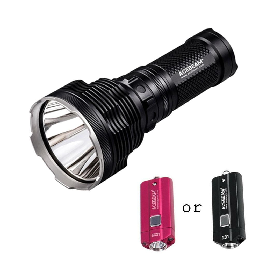 Torcia Acebeam K70 - LED XHP35 HI Da 2600 Lumen, Con 4 Batterie NL189, Nuova Nella Scatola