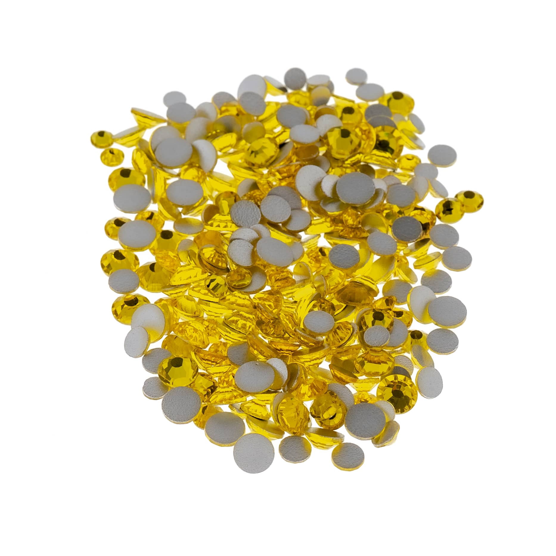Bead Landing Combo Glass Flatback Rhinestones - SS12, SS16 & SS20 Multi-Size Faceted Gems for DIY Jewelry, Crafts & Nail Art, 12 Pack