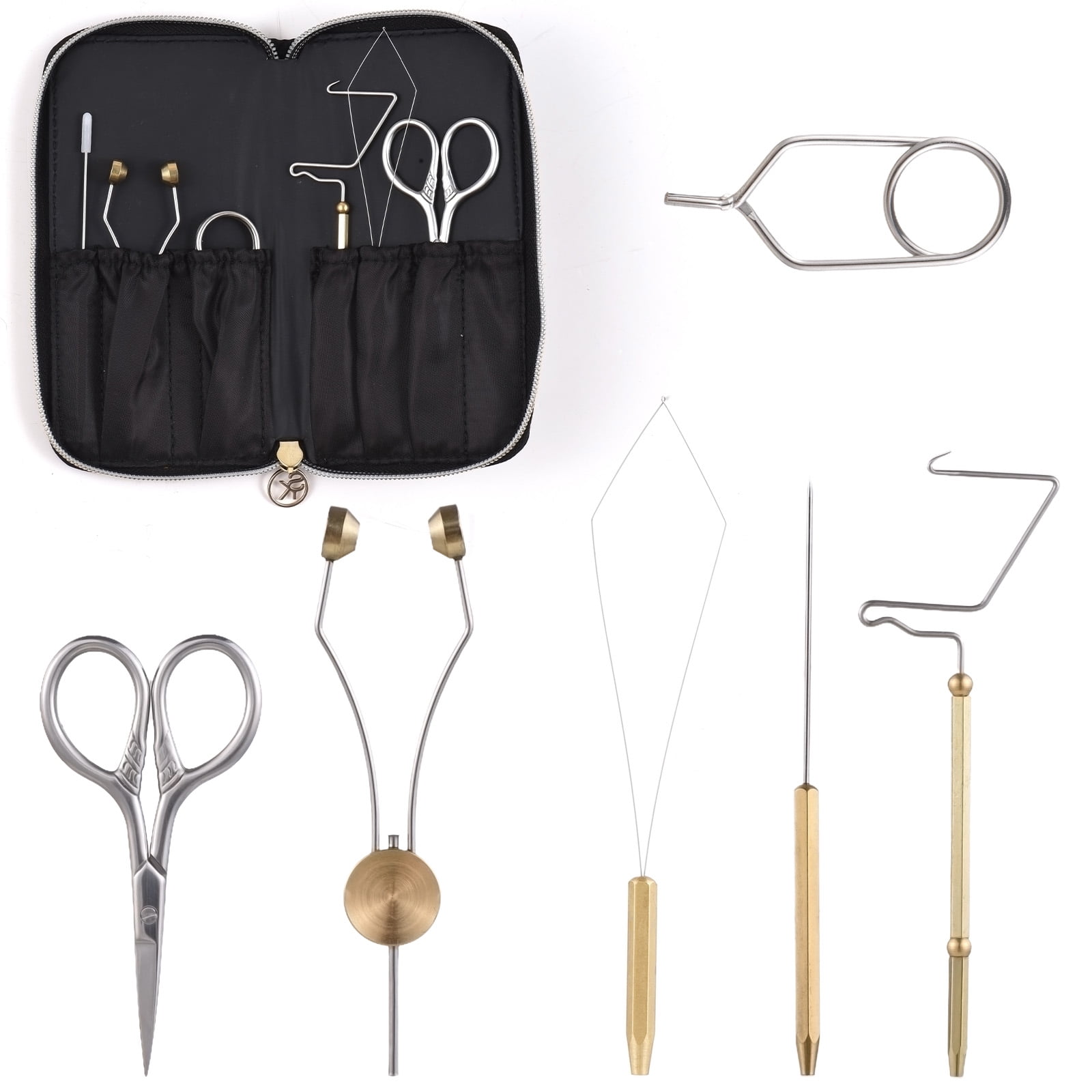 Combo Kit of Fly Tying Tools Includes Whip Finisher, Bobbin Holder