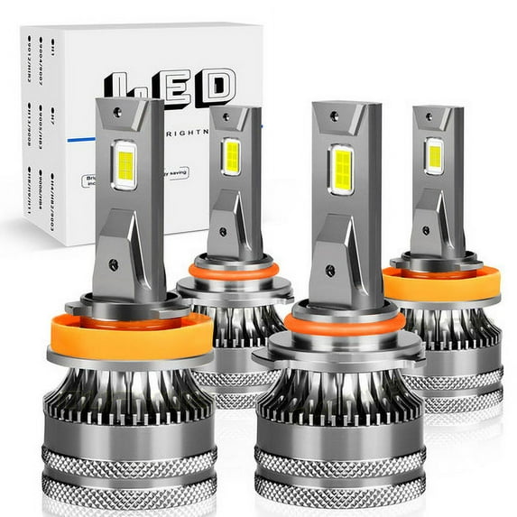 Combo LED Headlight Bulbs 6000K for 2017-2019 Nissan Titan High Low Beam White 4X