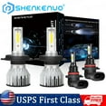 thumbnail image 1 of Combo LED Headlight H4 9145 For Toyota Tacoma 2005 2006 2007 2008 2009 2010 2011, 1 of 12