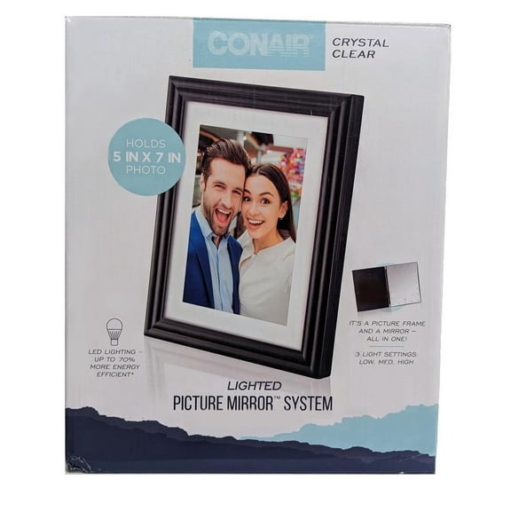 Combo LED Lighted Mirror And Picture Frame.