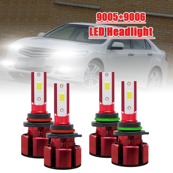Combo LED high low beam bulbs For Chevy Corvette 1997-2004