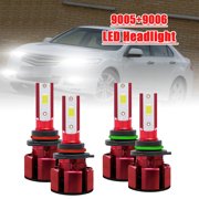 Combo LED high low beam bulbs For Toyota Corolla 2001-2013 1993-1997