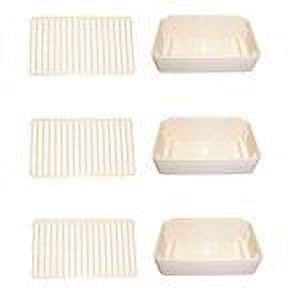 Combo Pack, 3 Drip Pans and 3 Drip Pan Covers, Replaces Crathco 2231 & 2232
