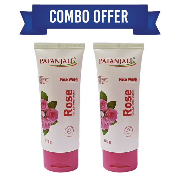 Combo Rose Face Wash 100 G(Pack Of 2)