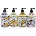 Combo Set 4, Italian Deruta Hand Soap Collection 21.5 FL OZ Each, Orange Blossom, Olive Thyme