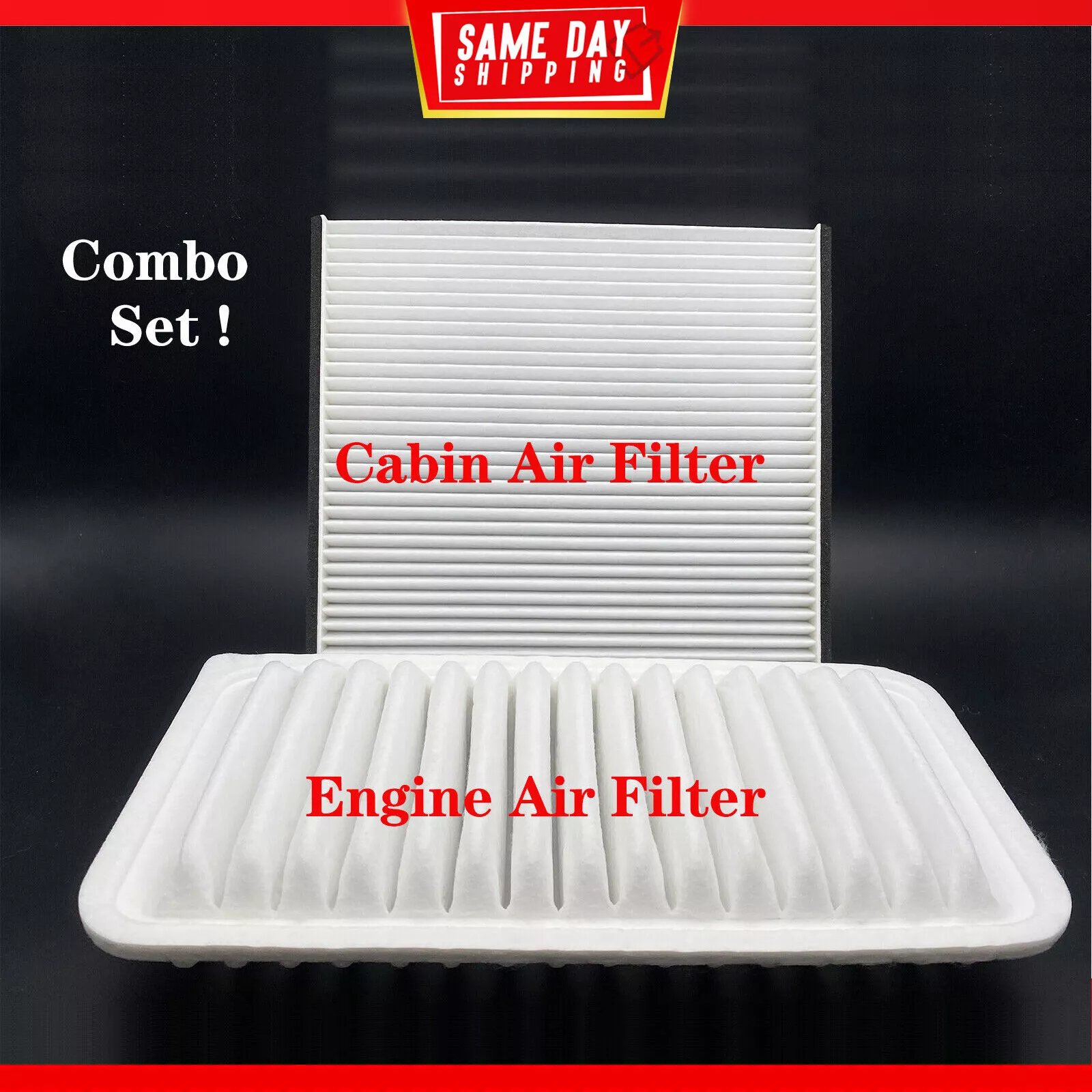 Combo Set Cabin Air filter and Engine Air filter for Toyota Corolla ...