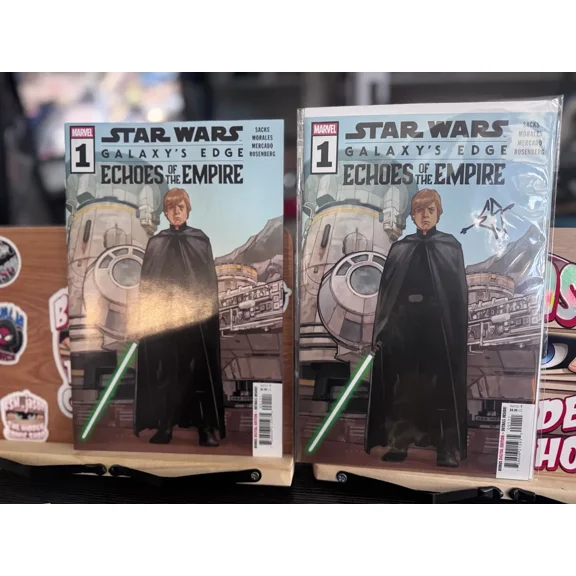 Combo : Star Wars #1 Galaxys Edge - (one) signed With C O A (one) Raw Copy