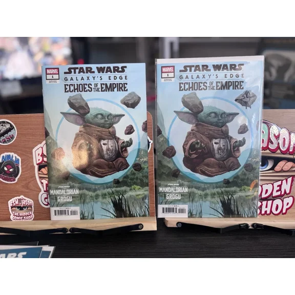 Combo : Star Wars #1 Galaxys Edge - (one) signed With C O A (one) Raw Copy