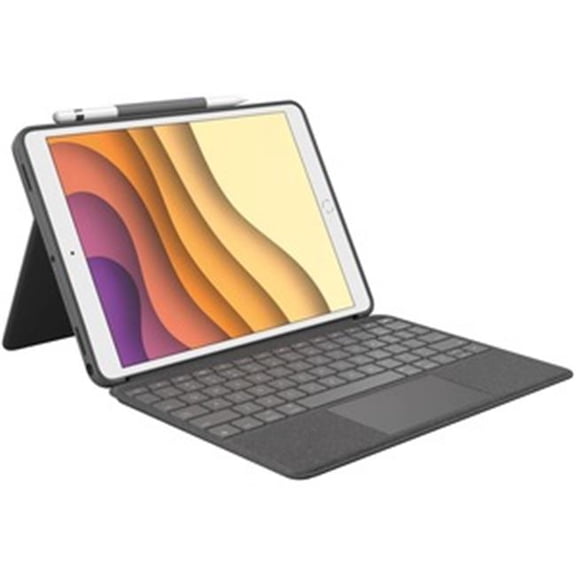 Combo Touch Keyboard Case for iPad - Black - Compatible with 7th Gen iPad - Precision Trackpad
