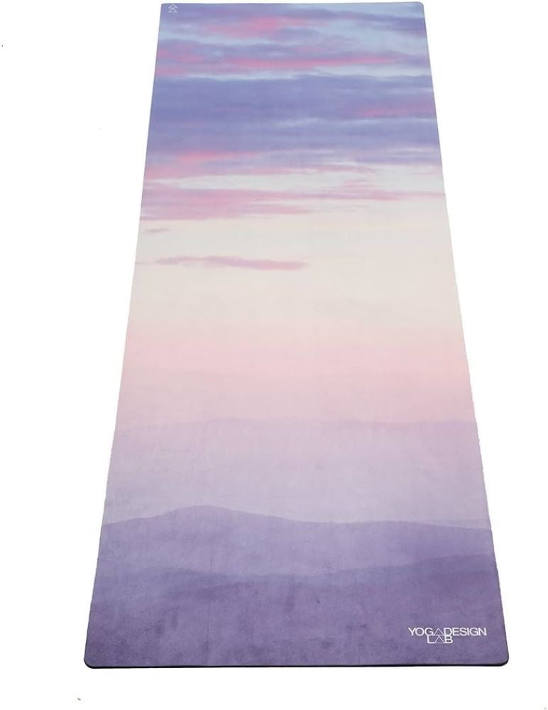 Combo Yoga Mat 2 in 1 Hot Yoga Power Bikram Ashtanga Sweat w/ Carrying Strap