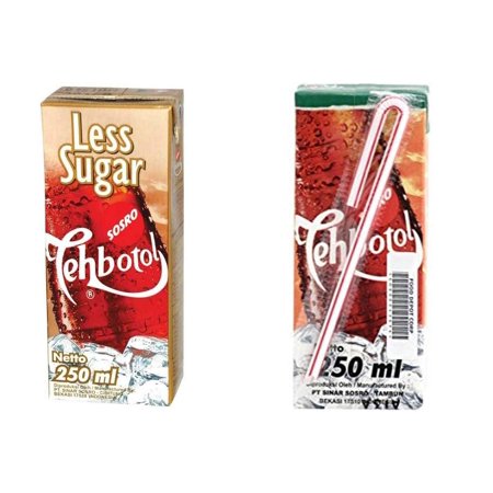 Combo : pack of 12 6 Teh Botol Less Sugar 6 Teh Botol Original