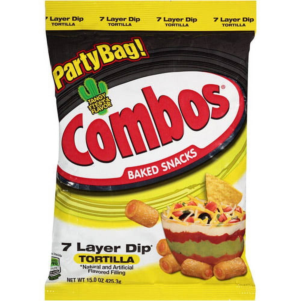 Combos 7 Layer Dip Tortilla Baked Snacks, 15 Oz.