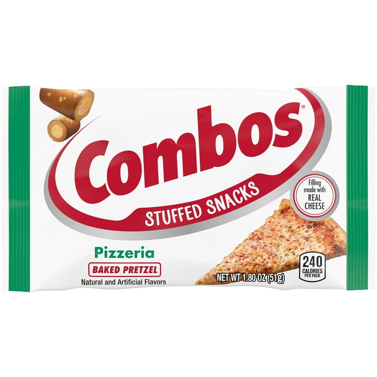Combos Baked Pretzel Snack - Spicy Cheese Pizza - 1 Serving Pack - 1.80 oz - 18 / Box Combos Baked Pretzel Snack - Spicy Cheese Pizza - 1 Serving Pack - 1.80 oz - 18 / Box