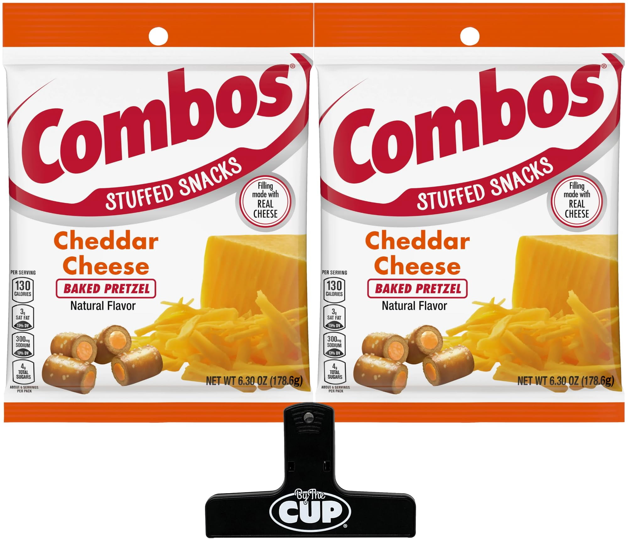 Combos Cheddar Cheese Baked DU20Pretzels 63 oz Bag Pack of 2 with Bag