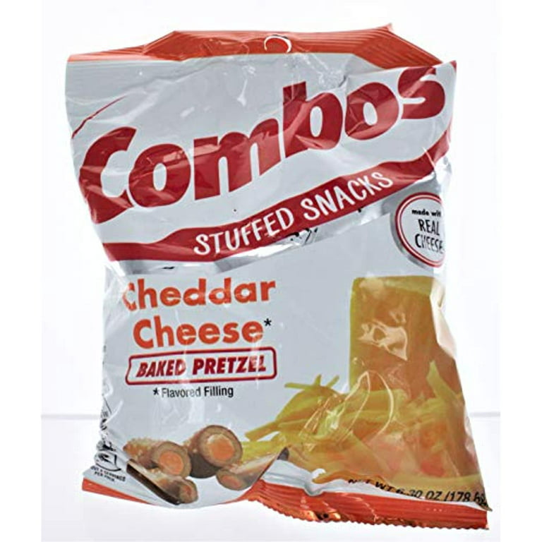 Combos Cheddar Cheese Pretzel Baked Snacks 6.3-Ounce Bag (Pack Of