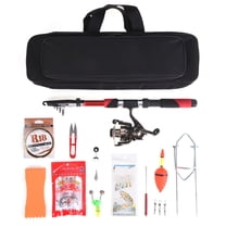 Combos Lixada Fishing Tackle Set With 2.1m Telescopic Fiberglass Fishing Sea Rod  Fishing Reel Fishing Baits Hooks Fishing Bag Kit Seawater Freshwater Suits Professional