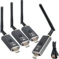 thumbnail image 1 of Combos Wireless HDMI Transmitter and Receiver with App Monitor Wireless Reception,Plug&Play,490ft 1080P HD,for Streaming to Video&Audio to Monitor/Tablet/Mobile from Laptop/Camera/TV-Box/Blu-ray, 1 of 6