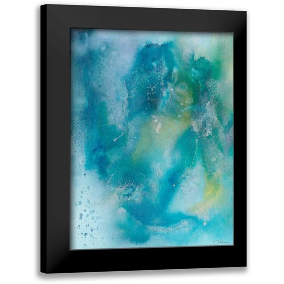 Combs, Joyce 12x14 Black Modern Framed Museum Art Print Titled - Sea Jade II